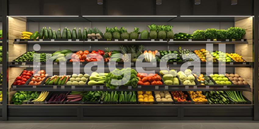A Bountiful Harvest: Fresh Produce Displayed in a Cozy Country Store