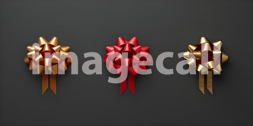 A Symphony of Gifts: A Colorful Array of Wrapped Presents with Bows