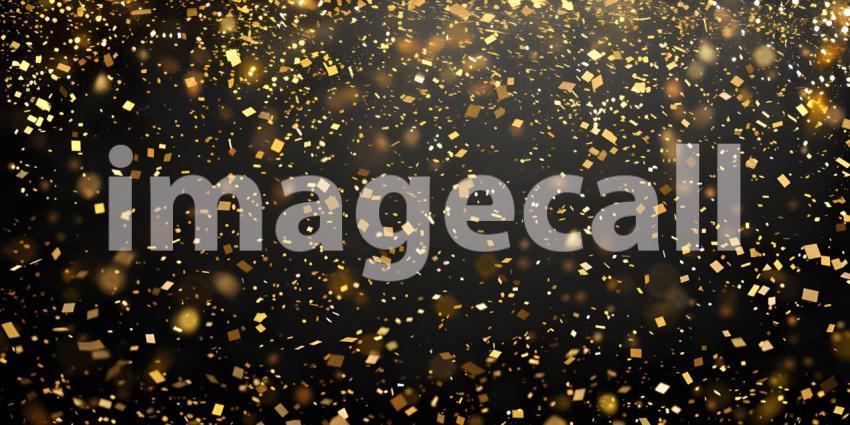 Golden Shower: A Whirlwind of Shimmering Leaves and Confetti