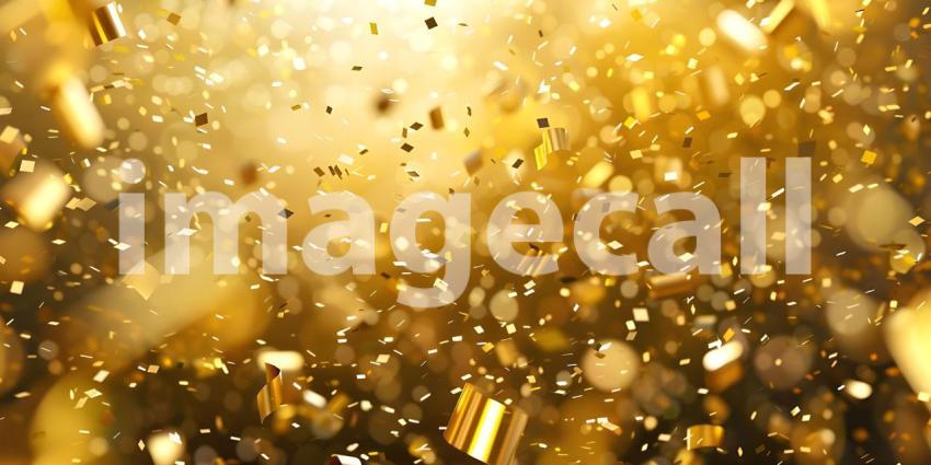 Golden Shower: A Whirlwind of Shimmering Leaves and Confetti