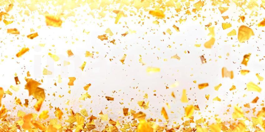 Golden Shower: A Whirlwind of Shimmering Leaves and Confetti
