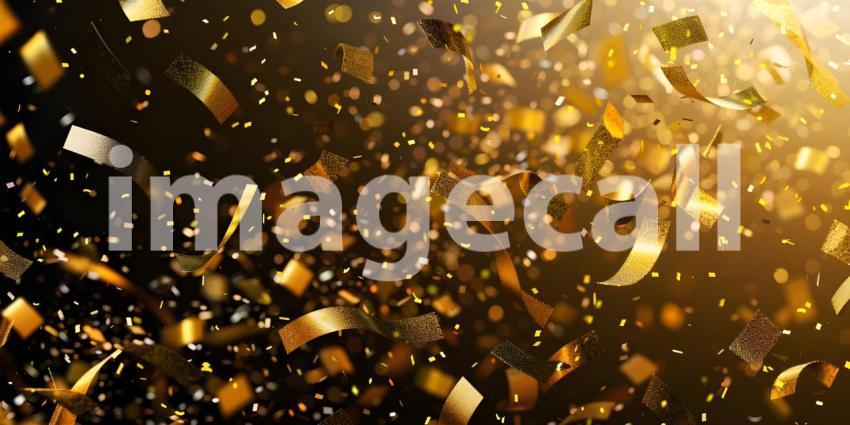 Golden Shower: A Whirlwind of Shimmering Leaves and Confetti