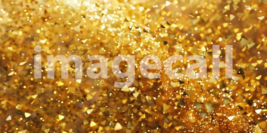 Golden Shower: A Whirlwind of Shimmering Leaves and Confetti