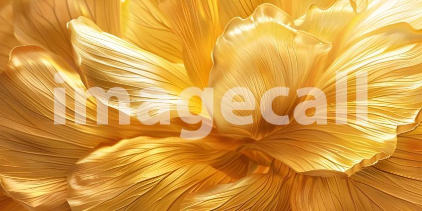 Golden Floral Radiance: A Luxurious Display of Shimmering Blooms