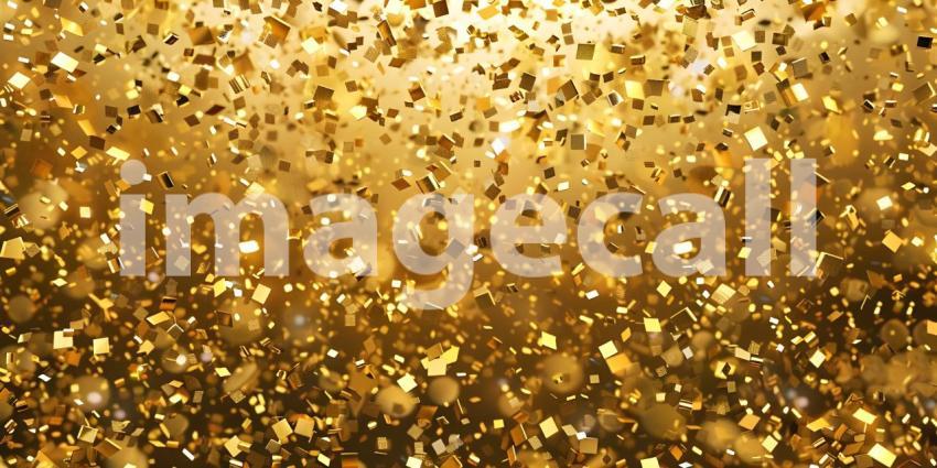 Golden Shower: A Whirlwind of Shimmering Leaves and Confetti