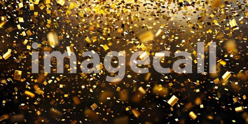 Golden Shower: A Whirlwind of Shimmering Leaves and Confetti