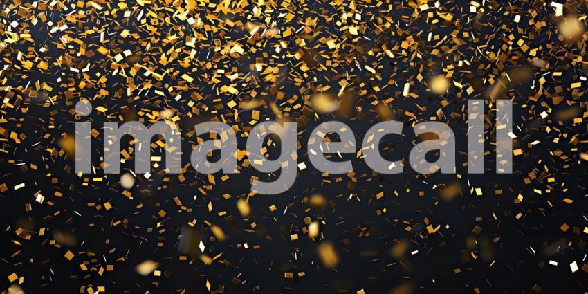 Golden Shower: A Whirlwind of Shimmering Leaves and Confetti