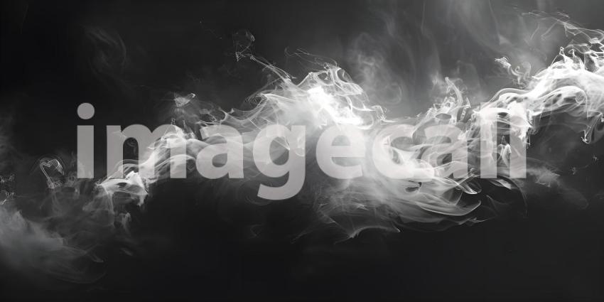 Abstract Smoke Swirls: A Study in Contrast and Movement
