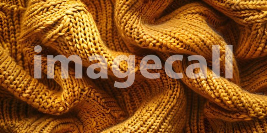 Intertwined Threads: A Textured Close-Up of a Knitted Fabric