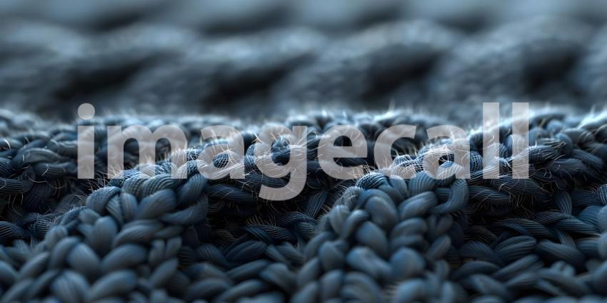 Intertwined Threads: A Textured Close-Up of a Knitted Fabric