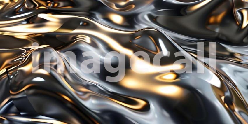 Molten Metal Flow: A Dynamic Abstract of Liquid Silver