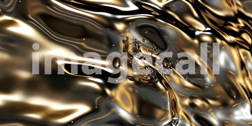 Molten Metal Flow: A Dynamic Abstract of Liquid Silver