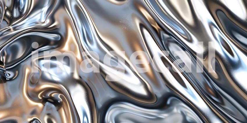 Molten Metal Flow: A Dynamic Abstract of Liquid Silver