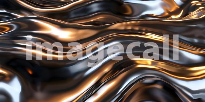 Molten Metal Flow: A Dynamic Abstract of Liquid Silver