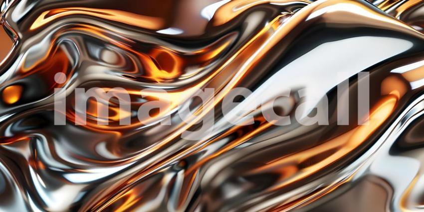 Molten Metal Flow: A Dynamic Abstract of Liquid Silver