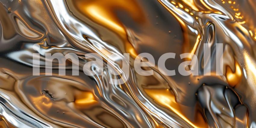 Molten Metal Flow: A Dynamic Abstract of Liquid Silver