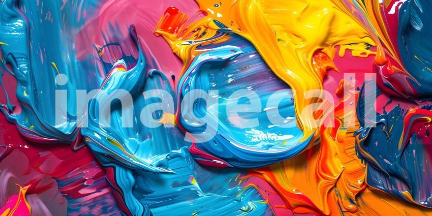 Cosmic Canvas: A Swirling Vortex of Colors Evoking the Universe, Liquid Dreams: A Surreal Abstract Painting of Blending Hues