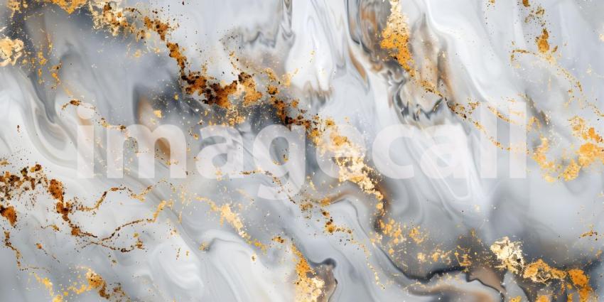 Golden Veins: A Luxurious Marble Slab with Rich Gold and Gray Tones, Earth Tapestry: A Stunning Display of Natural Stone with Intricate Veining