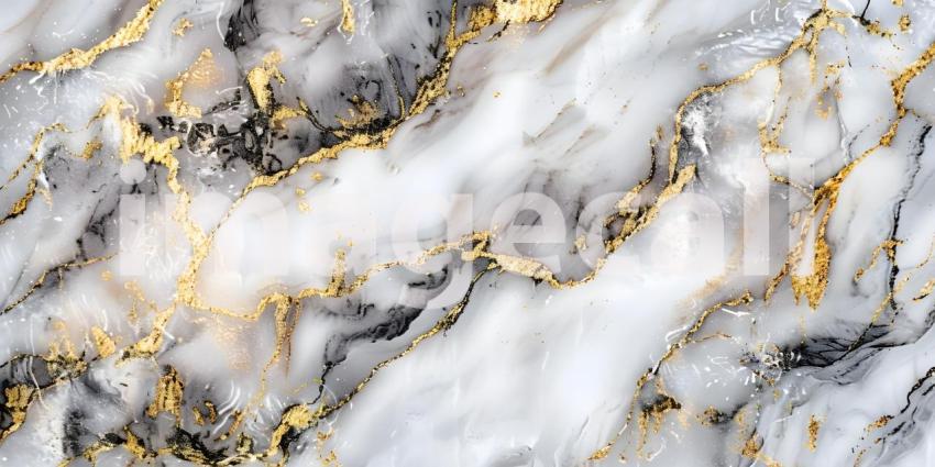 Golden Veins: A Luxurious Marble Slab with Rich Gold and Gray Tones, Earth Tapestry: A Stunning Display of Natural Stone with Intricate Veining