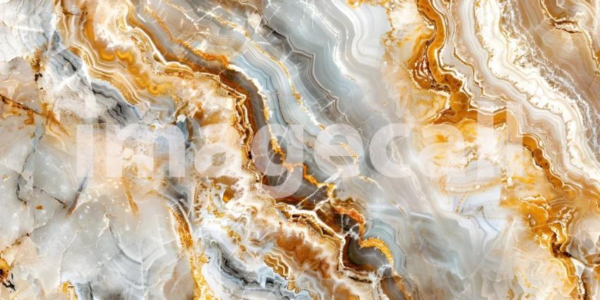 Golden Veins: A Luxurious Marble Slab with Rich Gold and Gray Tones, Earth Tapestry: A Stunning Display of Natural Stone with Intricate Veining