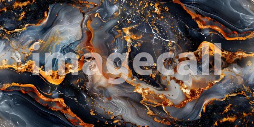 Golden Veins: A Luxurious Marble Slab with Rich Gold and Gray Tones, Earth Tapestry: A Stunning Display of Natural Stone with Intricate Veining