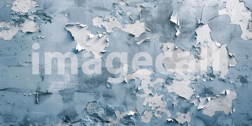 Urban Decay: A Textured Wall with Peeling Paint and Exposed Layers