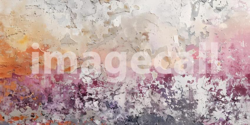 Urban Decay: A Textured Wall with Peeling Paint and Exposed Layers