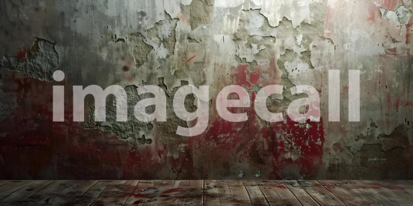 Urban Decay: A Textured Wall with Peeling Paint and Exposed Layers