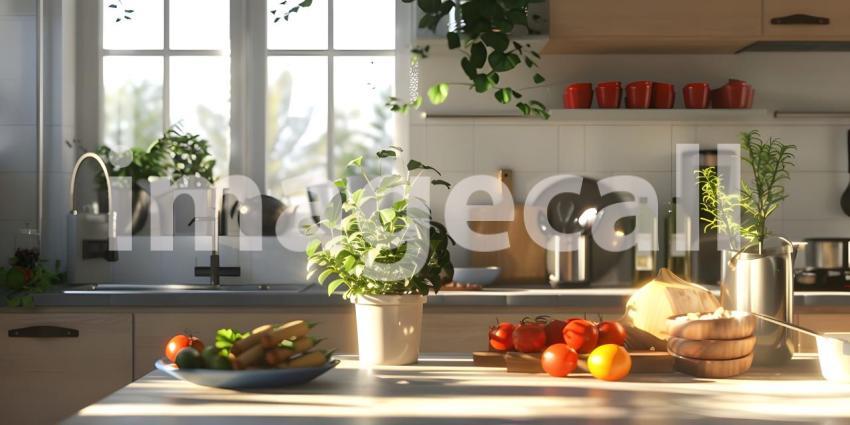 Contemporary Kitchen with Open Floor Plan and Abundant Natural Light