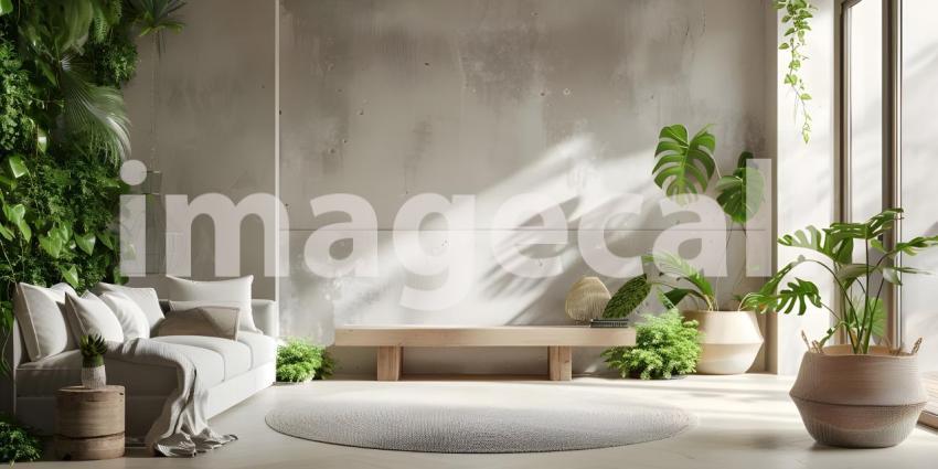 Modern Oasis: Where Indoor Living Meets Lush Greenery