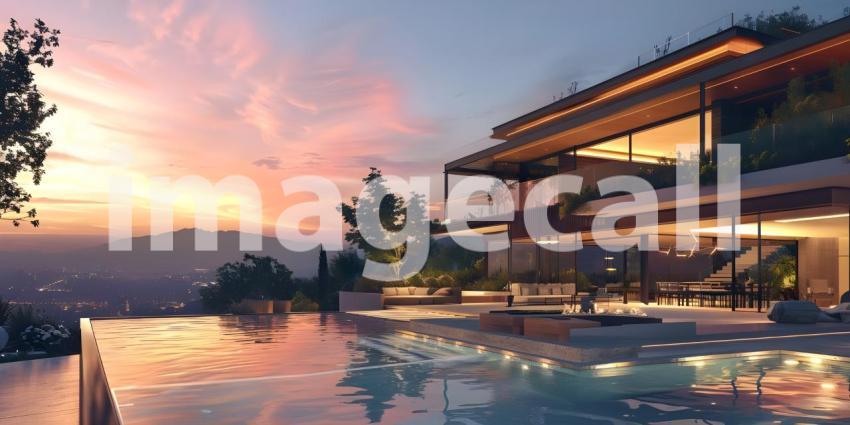 Modern Oasis: Where Indoor Living Meets Lush Greenery