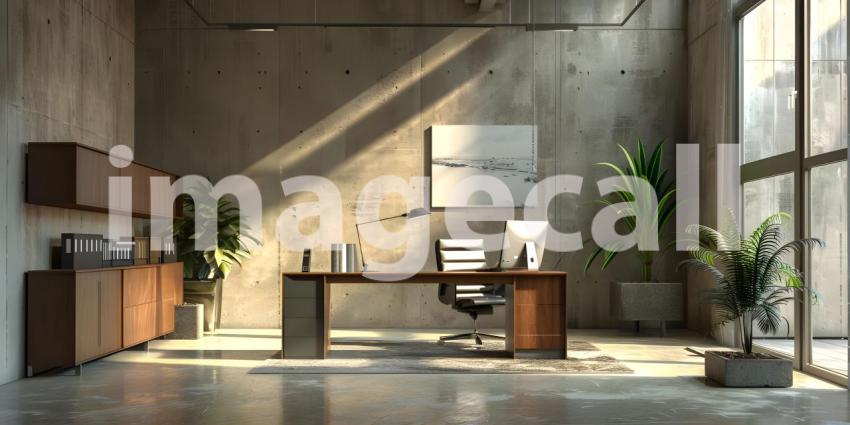 Modern Executive Office with Cityscape Views