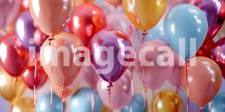 A Kaleidoscope of Joy: A Celebration in Balloons, Floating Dreams: A Bountiful Display of Balloons