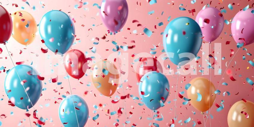 A Kaleidoscope of Joy: A Celebration in Balloons, Floating Dreams: A Bountiful Display of Balloons