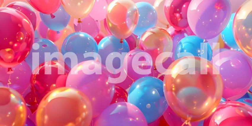 A Kaleidoscope of Joy: A Celebration in Balloons, Floating Dreams: A Bountiful Display of Balloons