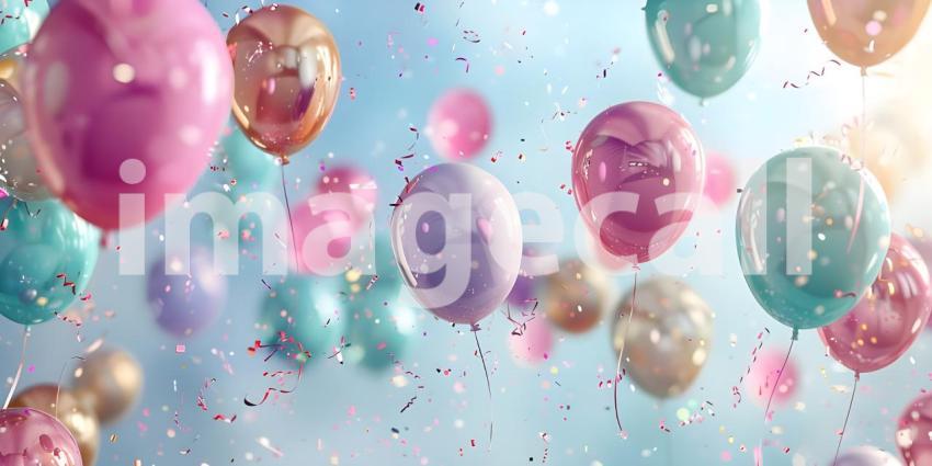 A Kaleidoscope of Joy: A Celebration in Balloons, Floating Dreams: A Bountiful Display of Balloons