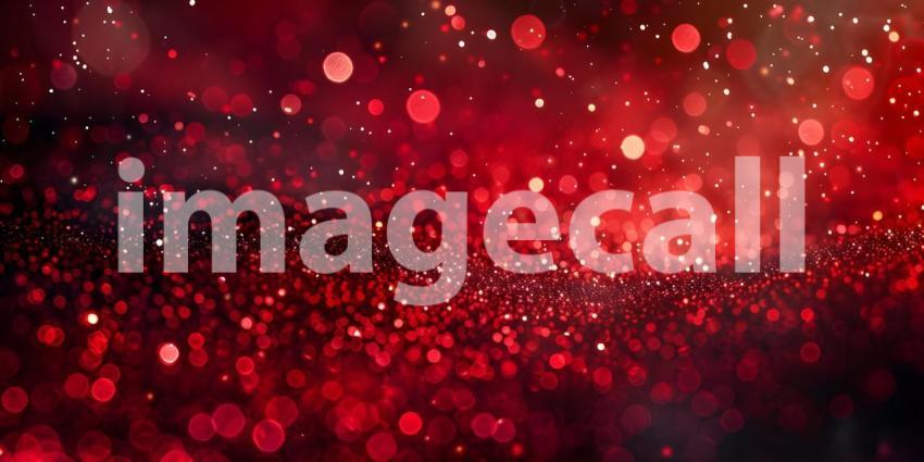 A Dazzling Display of Red Glitter