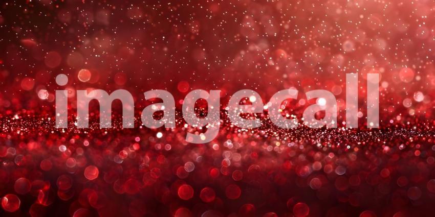A Dazzling Display of Red Glitter