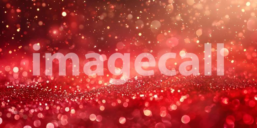 A Dazzling Display of Red Glitter