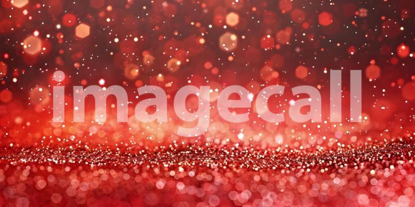 A Dazzling Display of Red Glitter