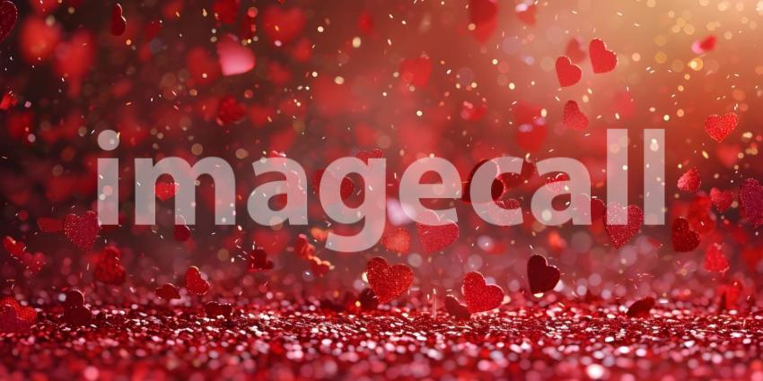 A Dazzling Display of Red Glitter