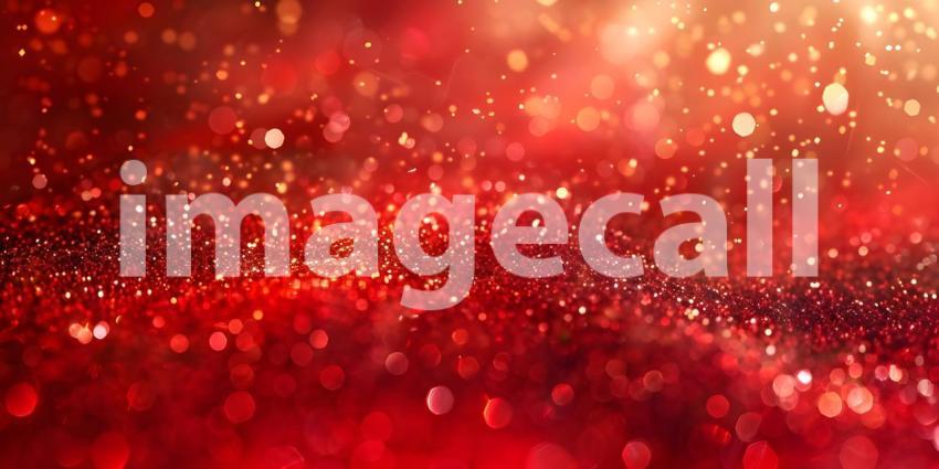 A Dazzling Display of Red Glitter