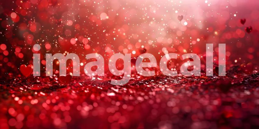 A Dazzling Display of Red Glitter