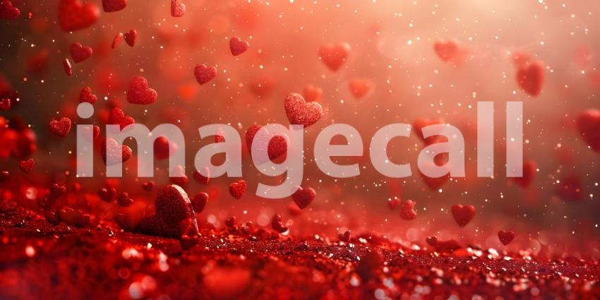 A Dazzling Display of Red Glitter