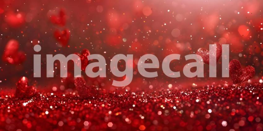 A Dazzling Display of Red Glitter