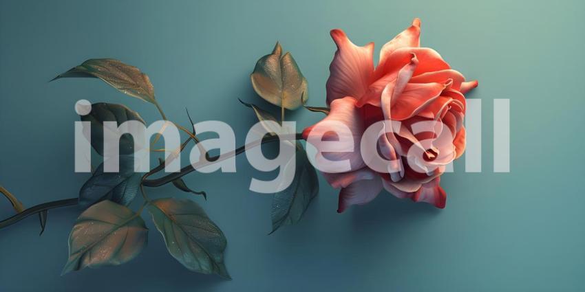 A Delicate Bloom: A Single Rose in Soft Focus