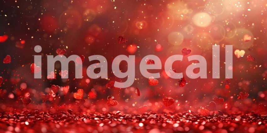 A Dazzling Display of Red Glitter