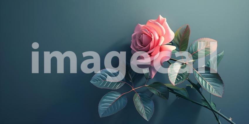 A Delicate Bloom: A Single Rose in Soft Focus