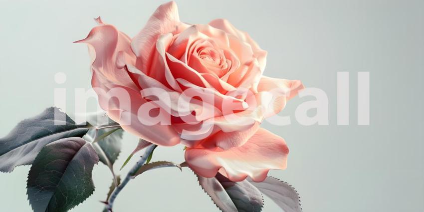 A Delicate Bloom: A Single Rose in Soft Focus