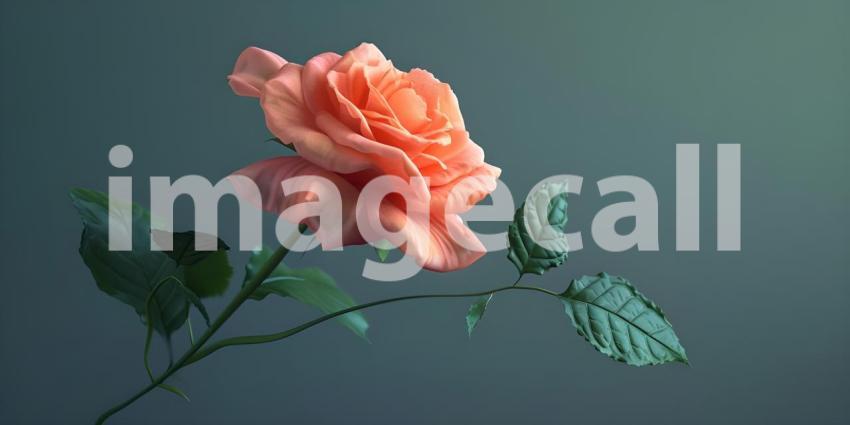 A Delicate Bloom: A Single Rose in Soft Focus